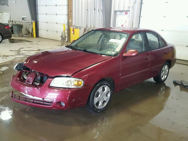 3N1CB51D05L518886 - 2005 NISSAN SENTRA 1.8 BURGUNDY photo 2