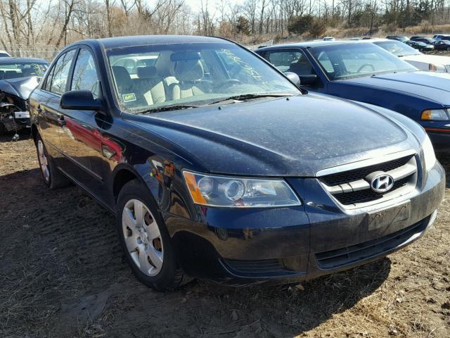 5NPET46C37H239531 - 2007 HYUNDAI SONATA GLS BLUE photo 1