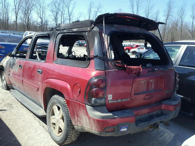 1GNET16P436207183 - 2003 CHEVROLET TRAILBLAZE MAROON photo 3