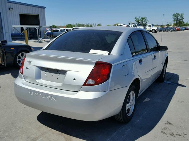 1G8AF52F34Z219421 - 2004 SATURN ION LEVEL SILVER photo 4