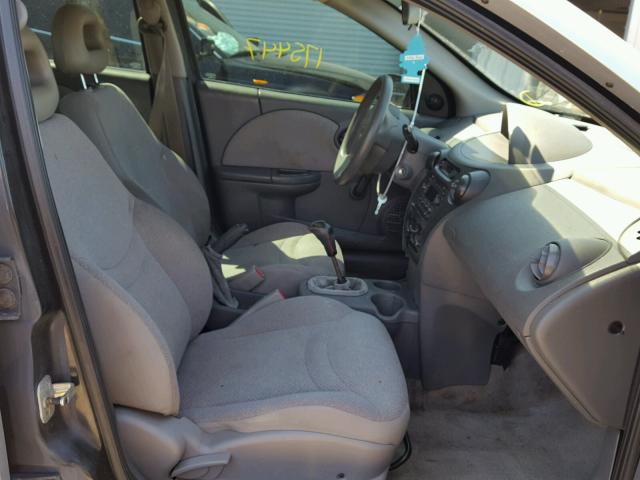 1G8AF52F34Z219421 - 2004 SATURN ION LEVEL SILVER photo 5