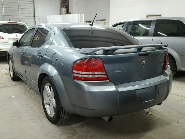 1B3LC76M78N538525 - 2008 DODGE AVENGER R/ BLUE photo 3