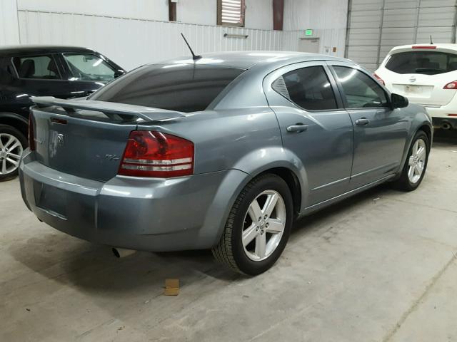 1B3LC76M78N538525 - 2008 DODGE AVENGER R/ BLUE photo 4