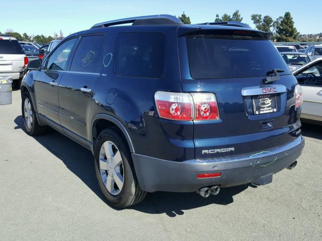 1GKEV33787J130666 - 2007 GMC ACADIA SLT BLUE photo 3