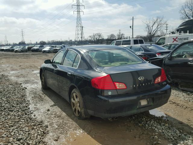 JNKCV51F14M704641 - 2004 INFINITI G35 BLACK photo 3