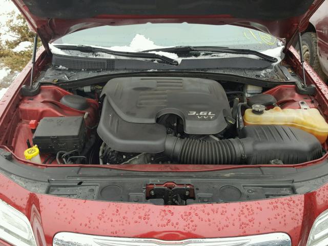 2C3CCAAG3EH312908 - 2014 CHRYSLER 300 RED photo 7