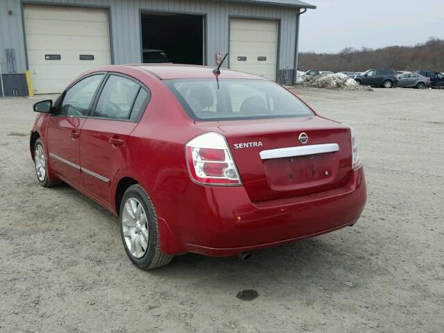 3N1AB6AP0AL641122 - 2010 NISSAN SENTRA S RED photo 3