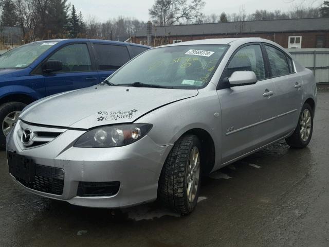 JM1BK324581826871 - 2008 MAZDA 3 S SILVER photo 2