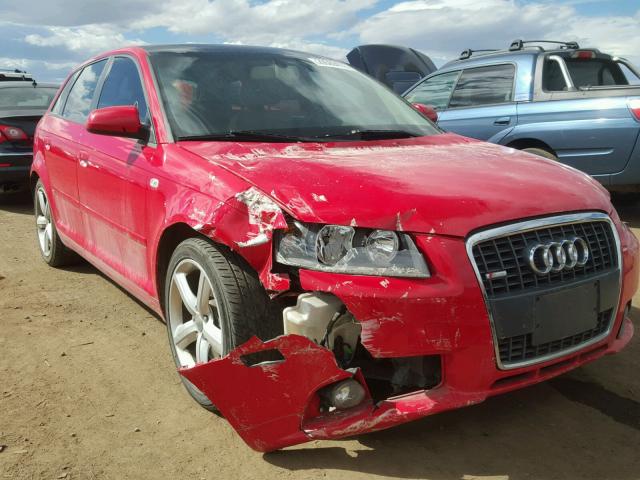 WAUKD78PX7A063681 - 2007 AUDI A3 S-LINE RED photo 1