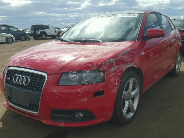 WAUKD78PX7A063681 - 2007 AUDI A3 S-LINE RED photo 2