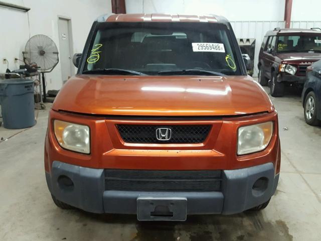 5J6YH28334L018626 - 2004 HONDA ELEMENT LX ORANGE photo 9