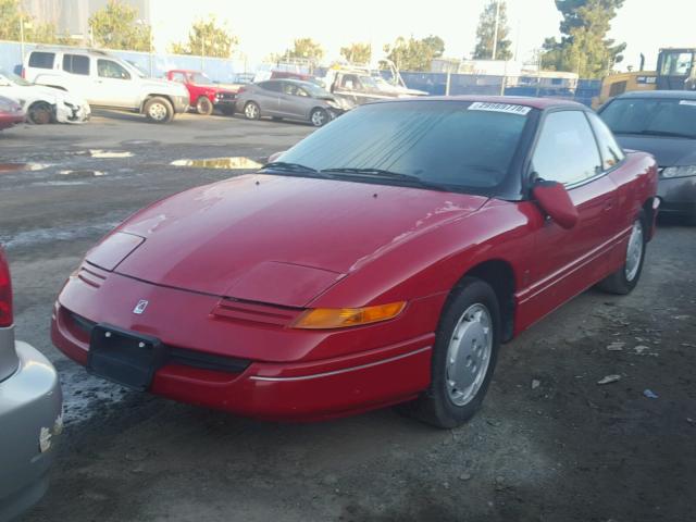 1G8ZH1479MZ113227 - 1991 SATURN SC RED photo 2