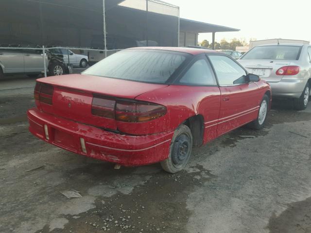 1G8ZH1479MZ113227 - 1991 SATURN SC RED photo 4