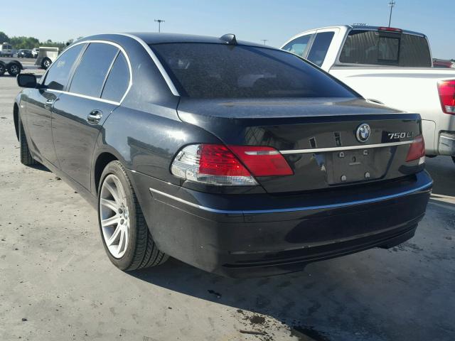 WBAHN83576DT34776 - 2006 BMW 750LI BLACK photo 3