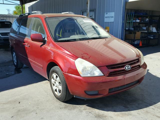 KNDMB233086211074 - 2008 KIA SEDONA EX RED photo 1