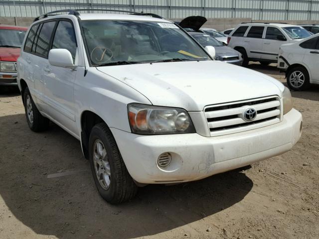 JTEDP21A540039782 - 2004 TOYOTA HIGHLANDER WHITE photo 1