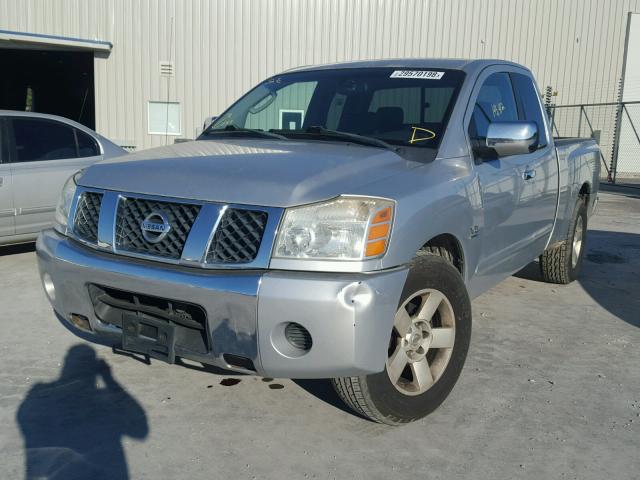 1N6AA06A94N587693 - 2004 NISSAN TITAN XE SILVER photo 2