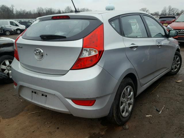 KMHCT5AE9CU044244 - 2012 HYUNDAI ACCENT GLS SILVER photo 4