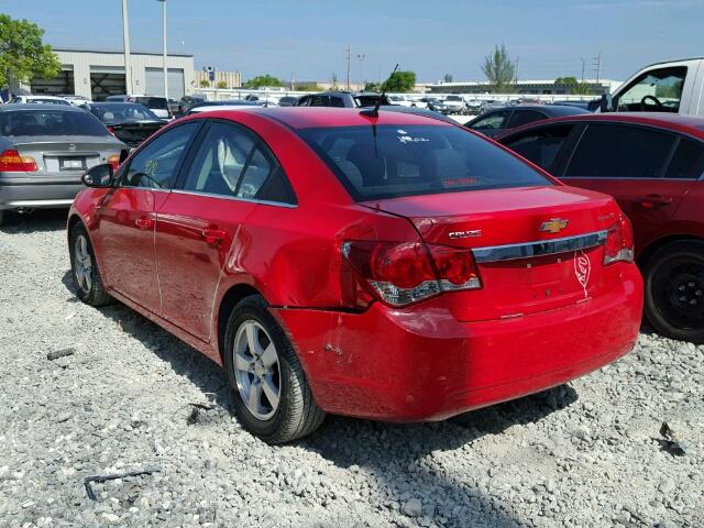 1G1PC5SB5E7351866 - 2014 CHEVROLET CRUZE LT RED photo 3