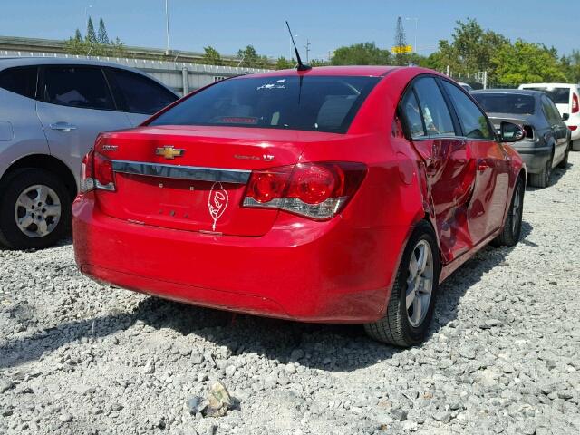 1G1PC5SB5E7351866 - 2014 CHEVROLET CRUZE LT RED photo 4