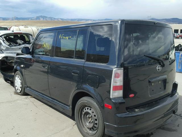 JTLKT334864111028 - 2006 TOYOTA SCION XB შავი ფოტო 3