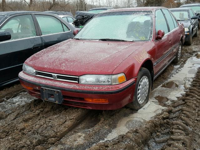 1HGCB765XNA069235 - 1992 HONDA ACCORD LX RED photo 2