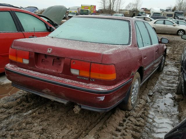 1HGCB765XNA069235 - 1992 HONDA ACCORD LX RED photo 4