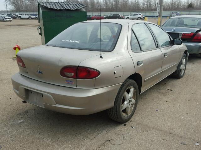 1G1JC524827280195 - 2002 CHEVROLET CAVALIER B GOLD photo 4