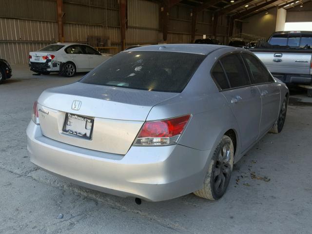 JHMCP268X8C039088 - 2008 HONDA ACCORD EXL SILVER photo 4