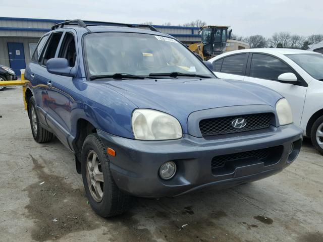 KM8SC13D53U403193 - 2003 HYUNDAI SANTA FE G BLUE photo 1