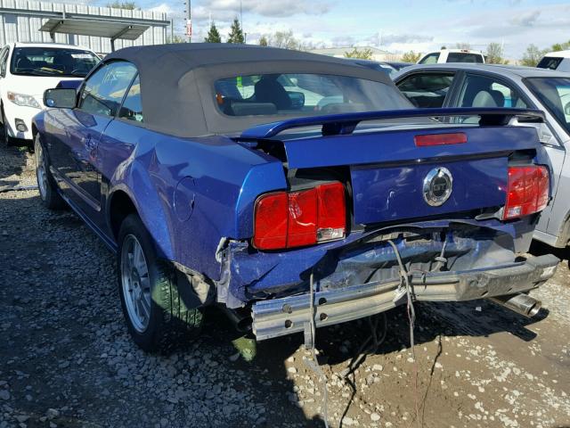 1ZVFT85H955205175 - 2005 FORD MUSTANG GT BLUE photo 3