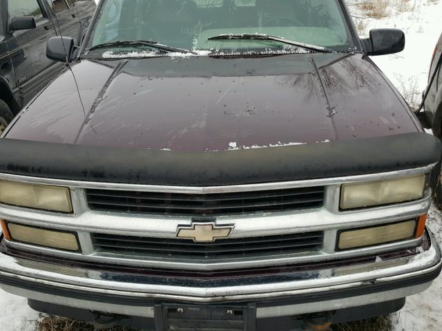 1GNEK13R4TJ312473 - 1996 CHEVROLET TAHOE K150 BROWN photo 7