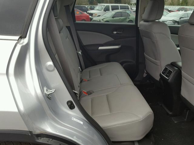 5J6RM4H90FL129055 - 2015 HONDA CR-V TOURI SILVER photo 6