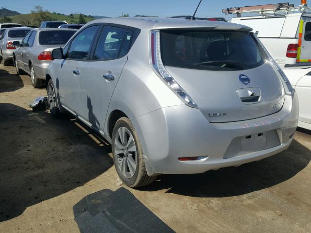 1N4BZ0CP4HC305640 - 2017 NISSAN LEAF S SILVER photo 3