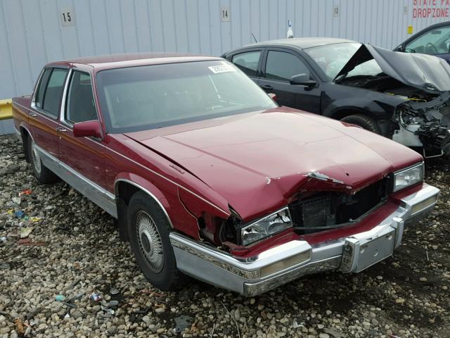 1G6CD53B0P4314717 - 1993 CADILLAC DEVILLE RED photo 1