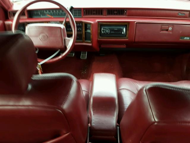 1G6CD53B0P4314717 - 1993 CADILLAC DEVILLE RED photo 9