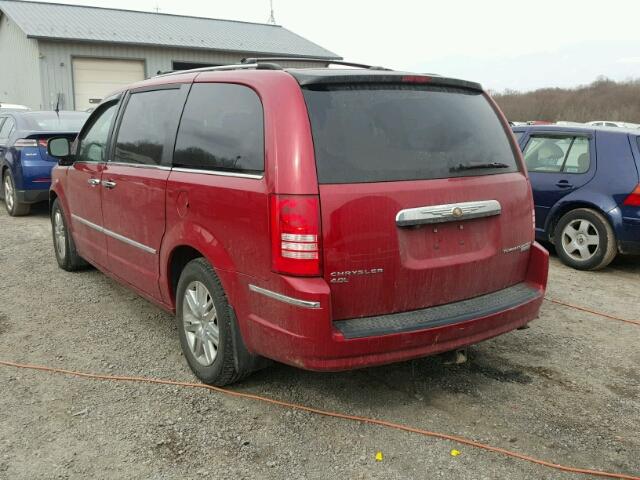 2A4RR6DX3AR149690 - 2010 CHRYSLER TOWN & COU RED photo 3