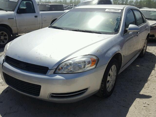 2G1WA5EK3A1105841 - 2010 CHEVROLET IMPALA LS SILVER photo 2