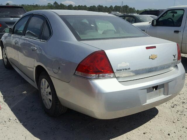 2G1WA5EK3A1105841 - 2010 CHEVROLET IMPALA LS SILVER photo 3