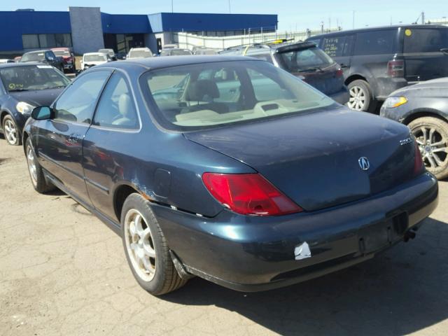 19UYA3152XL007926 - 1999 ACURA 2.3CL GREEN photo 3