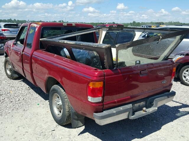 1FTYR14C5WPB46669 - 1998 FORD RANGER SUP MAROON photo 3