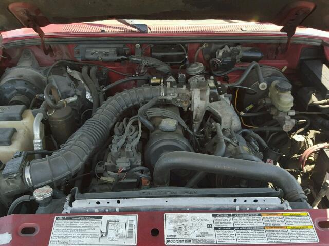 1FTYR14C5WPB46669 - 1998 FORD RANGER SUP MAROON photo 7