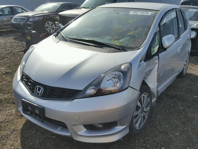 JHMGE8H59DC013069 - 2013 HONDA FIT SPORT SILVER photo 2