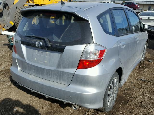 JHMGE8H59DC013069 - 2013 HONDA FIT SPORT SILVER photo 4