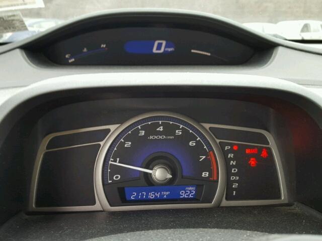 1HGFA16527L005582 - 2007 HONDA CIVIC LX BLUE photo 8