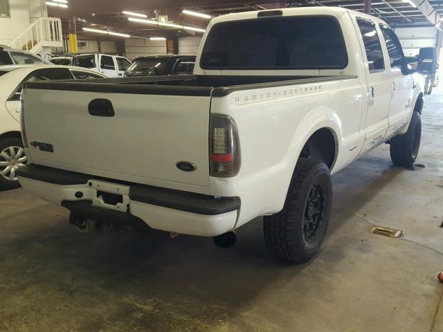 1FTNW21P84EA96416 - 2004 FORD F250 SUPER WHITE photo 4