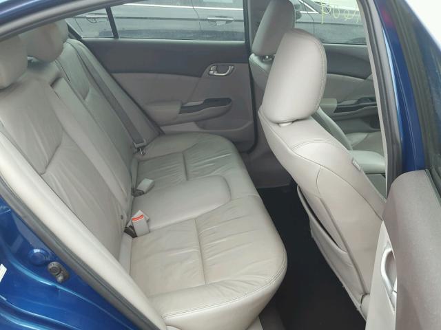 2HGFB2F97CH505217 - 2012 HONDA CIVIC EXL ლურჯი ფოტო 6