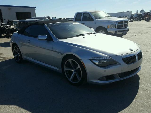 WBAEB53528CX61415 - 2008 BMW 650 I SILVER photo 1
