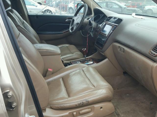 2HNYD18611H539062 - 2001 ACURA MDX TOURIN BEIGE photo 5