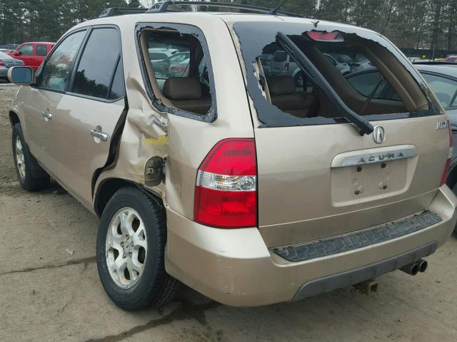 2HNYD18611H539062 - 2001 ACURA MDX TOURIN BEIGE photo 9